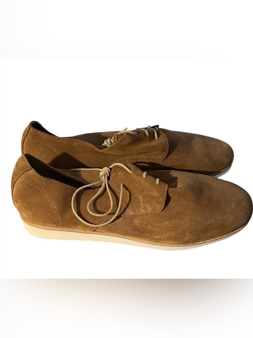 Nisolo Lightweight Flex Derby Tan Suede Shoes size 9